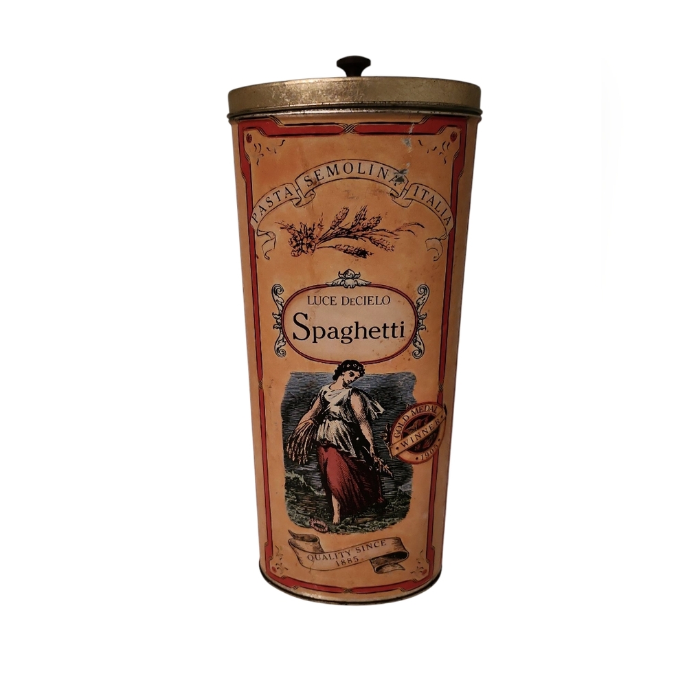 Luce DeCielo Spaghetti Music Tin Music Box Kitchen Boho Home Decor